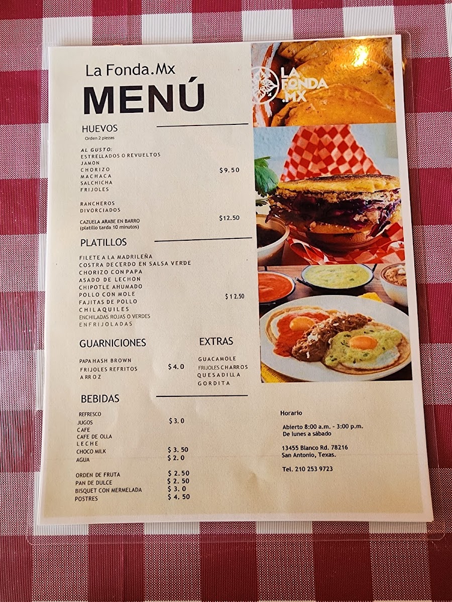La Fonda Mx Photo Menu 7