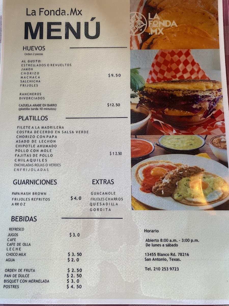 La Fonda Mx Photo Menu 8