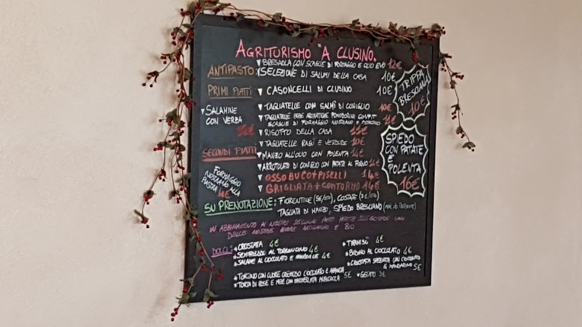 Agriturismo 'A Clusino' Photo Menu 2