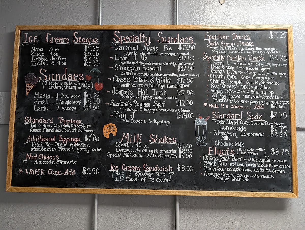 The Kreamery & Bake Shoppe Photo Menu 1