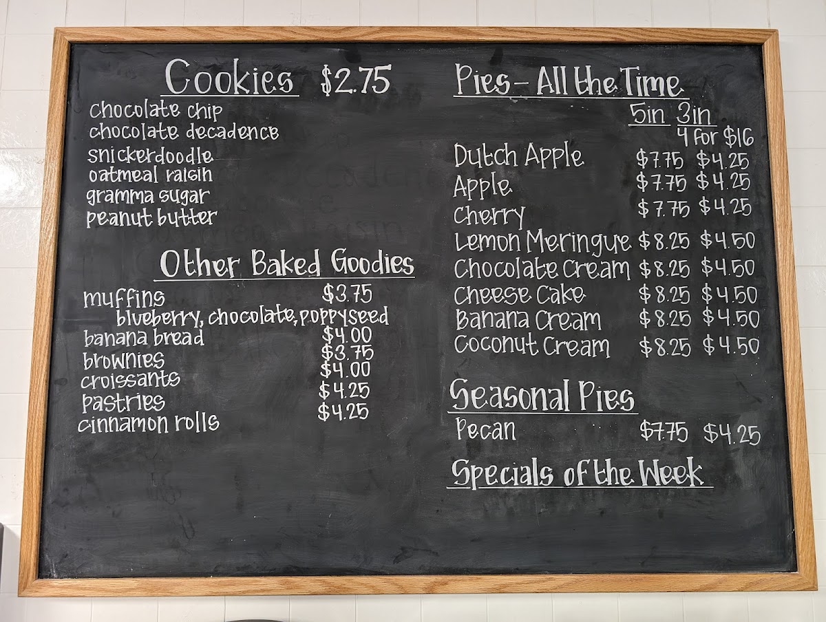 The Kreamery & Bake Shoppe Photo Menu 3