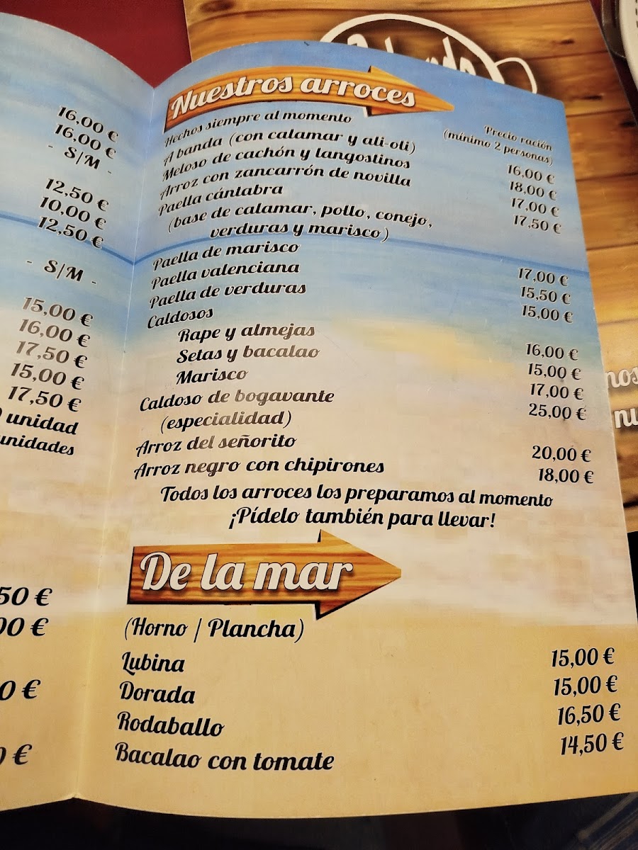 Restaurante A Banda Arroz Photo Menu 3