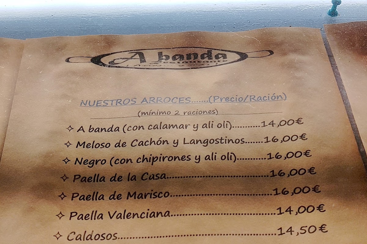 Restaurante A Banda Arroz Photo Menu 8