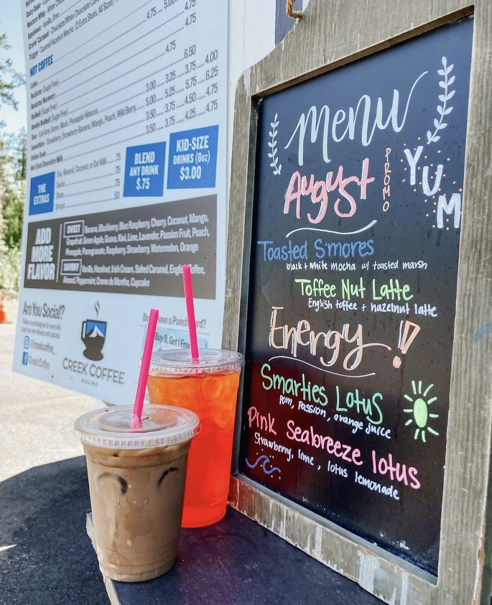 Creek Coffee Photo Menu 3