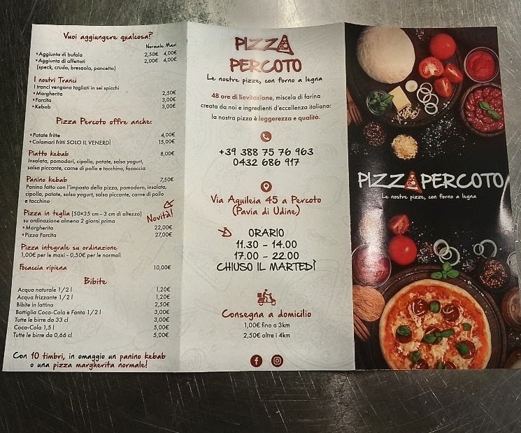 Pizza Percoto Photo Menu 2