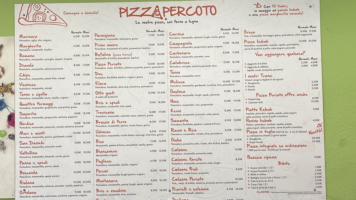 Pizza Percoto Photo Menu 3
