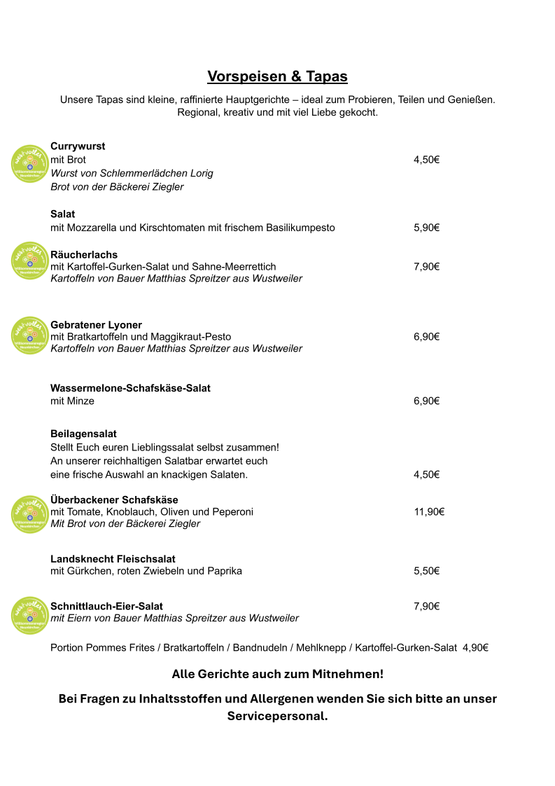 Gaststätte Zum Landsknecht Photo Menu 1