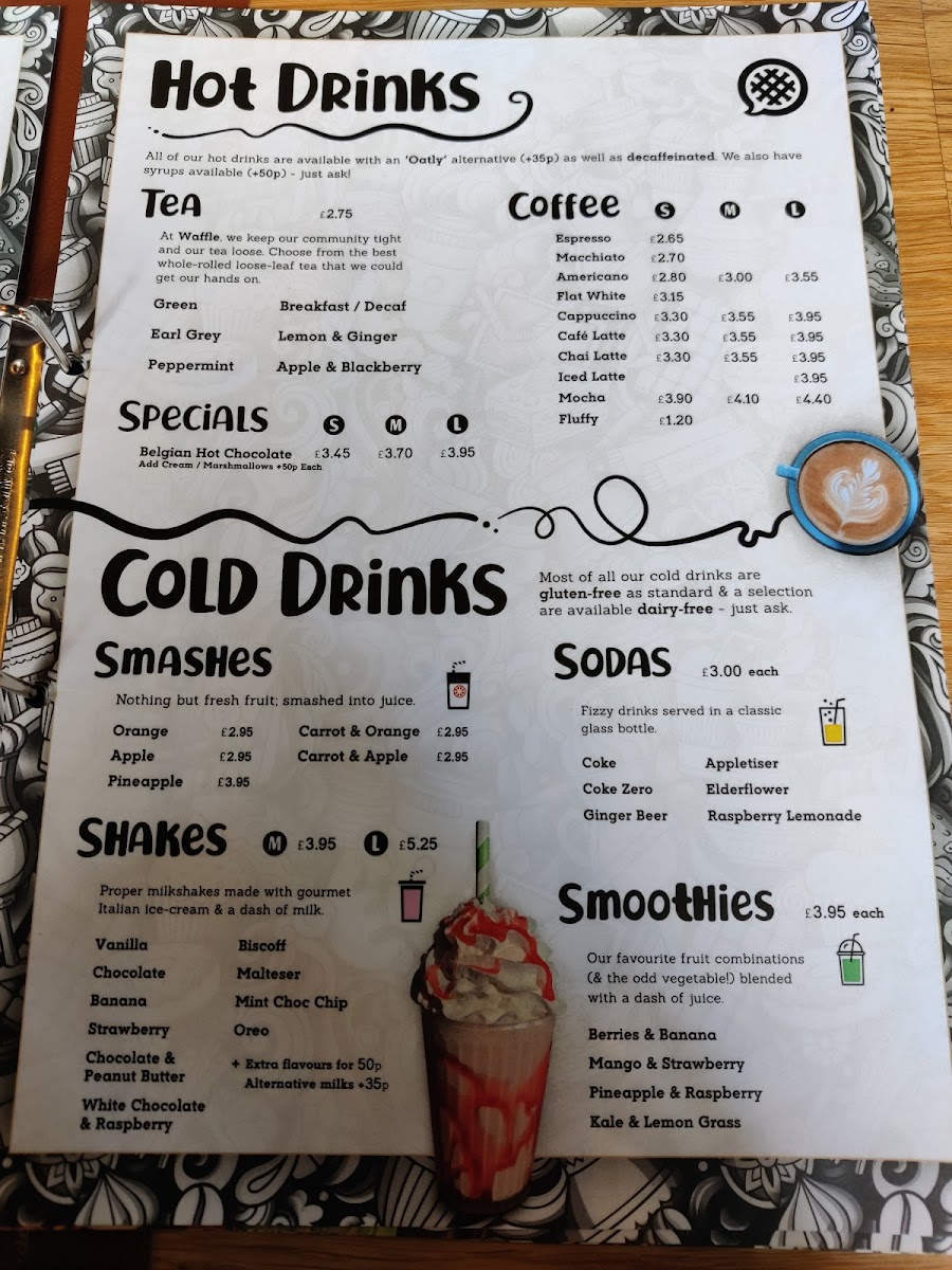 Waffle Lyme Regis Photo Menu 1