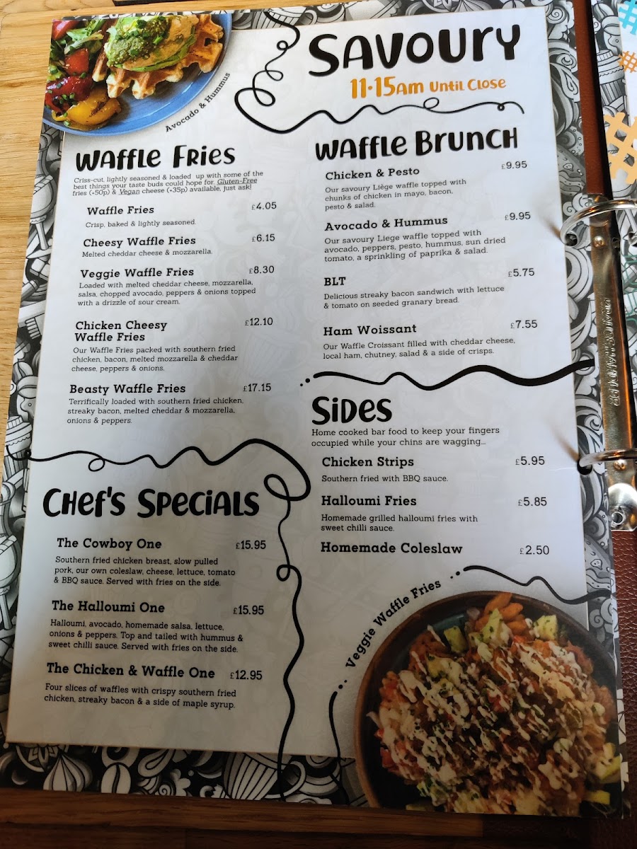 Waffle Lyme Regis Photo Menu 2