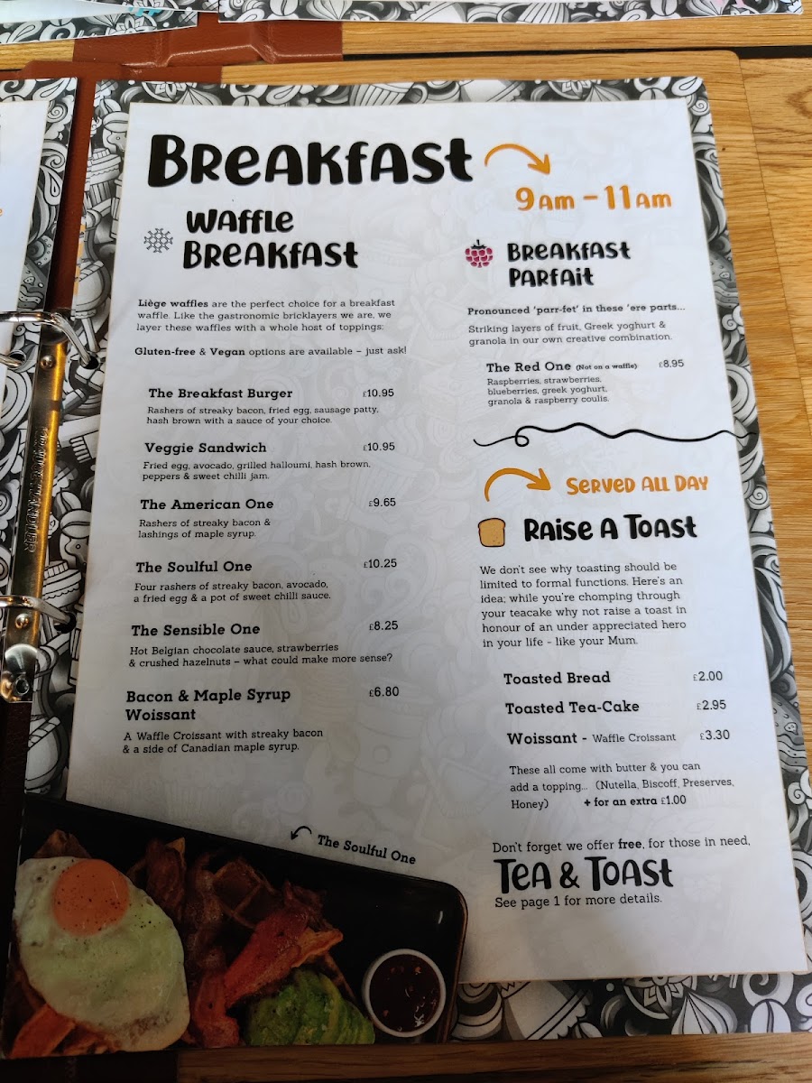 Waffle Lyme Regis Photo Menu 3