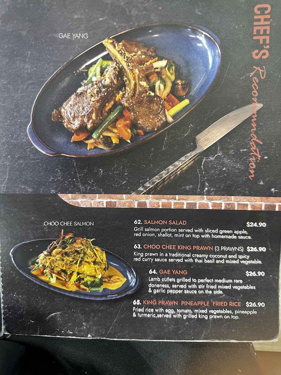 Khao Hom Thai Restaurant Photo Menu 6