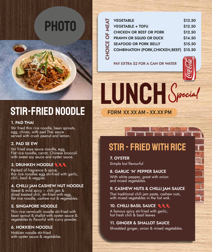 Khao Hom Thai Restaurant Photo Menu 7