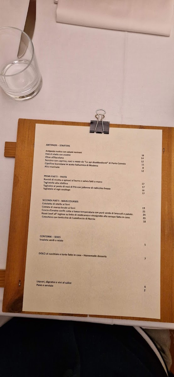 La trattoria del tempo perso Photo Menu 3