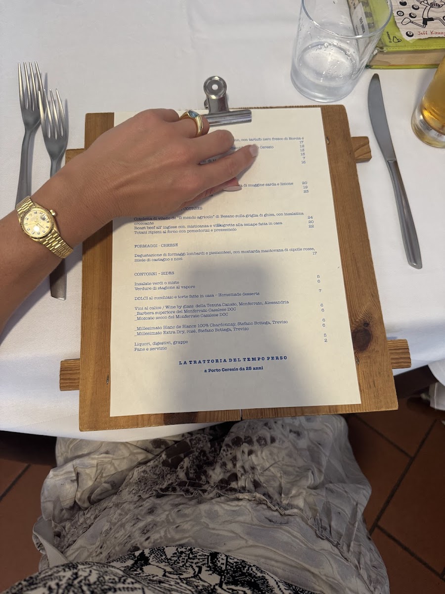 La trattoria del tempo perso Photo Menu 4