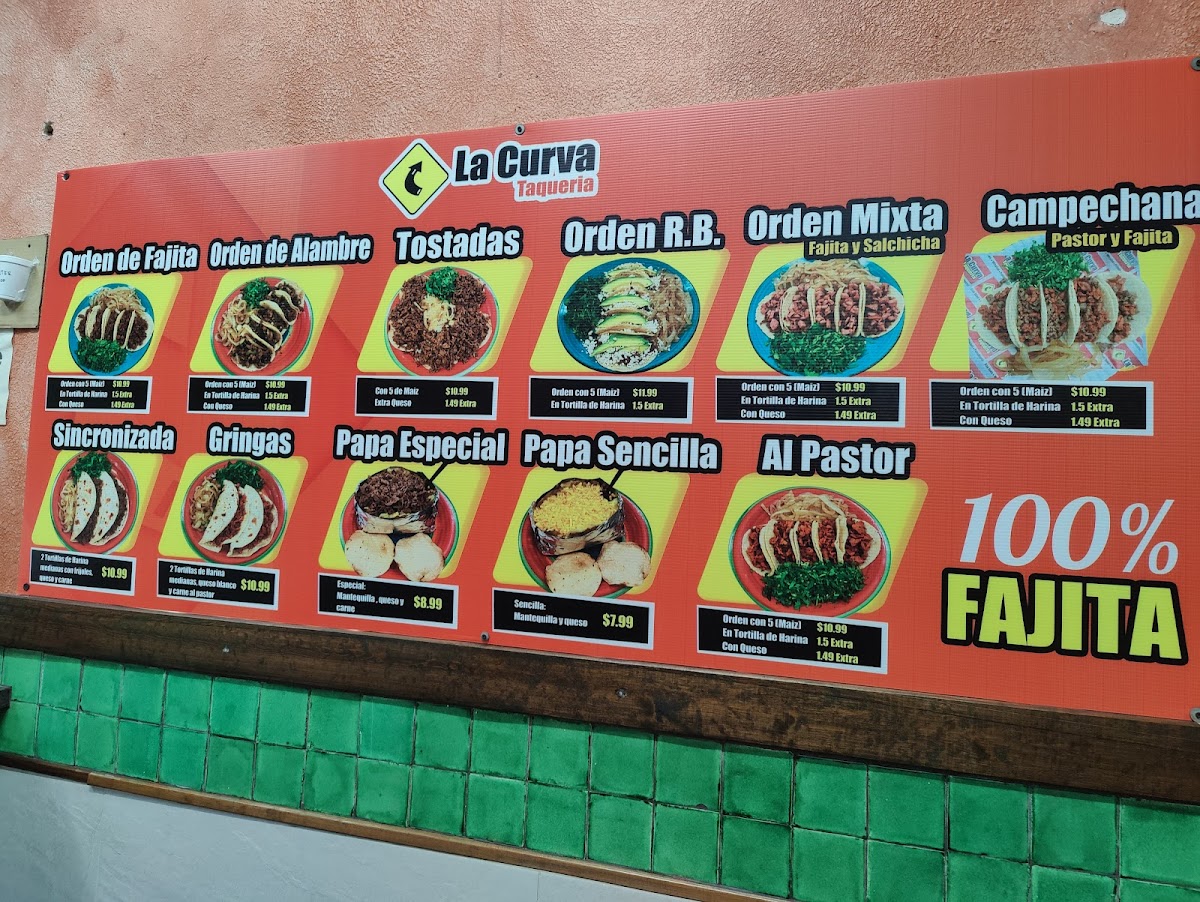 La Curva Taqueria San Juan Photo Menu 2