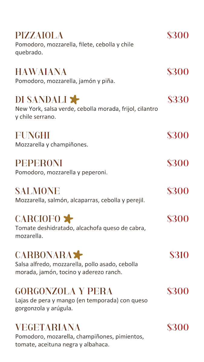 Stella, Cucina Al Forno Photo Menu 6