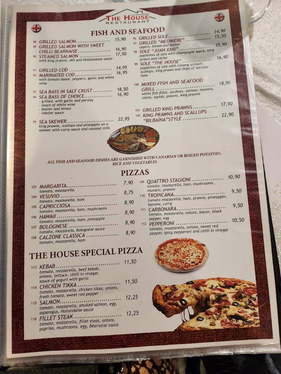 The House Restaurant Photo Menu 8
