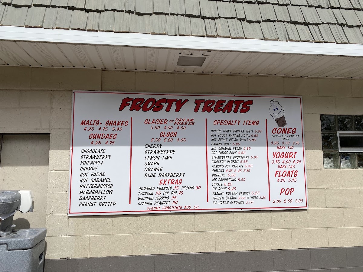 Frosty Treats Photo Menu 2