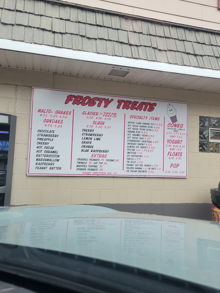Frosty Treats Photo Menu 3