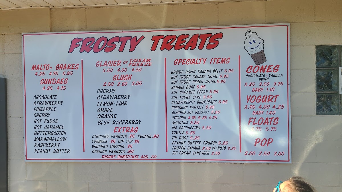 Frosty Treats Photo Menu 5
