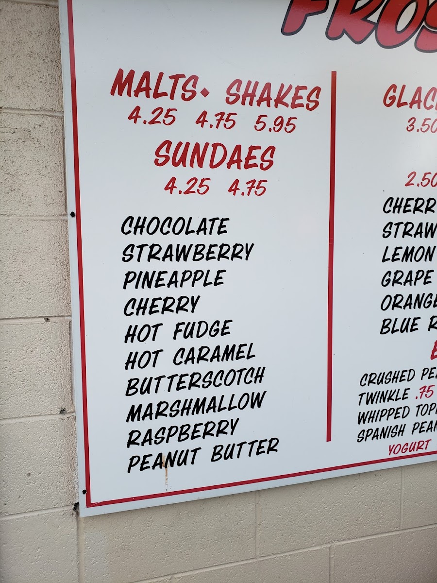 Frosty Treats Photo Menu 8