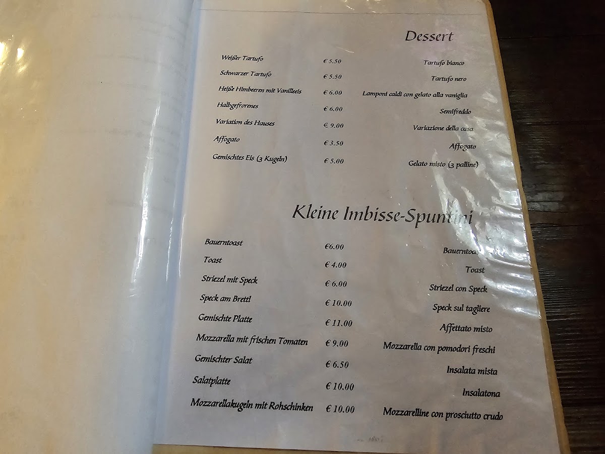 Pizzeria Santer Hof Photo Menu 9