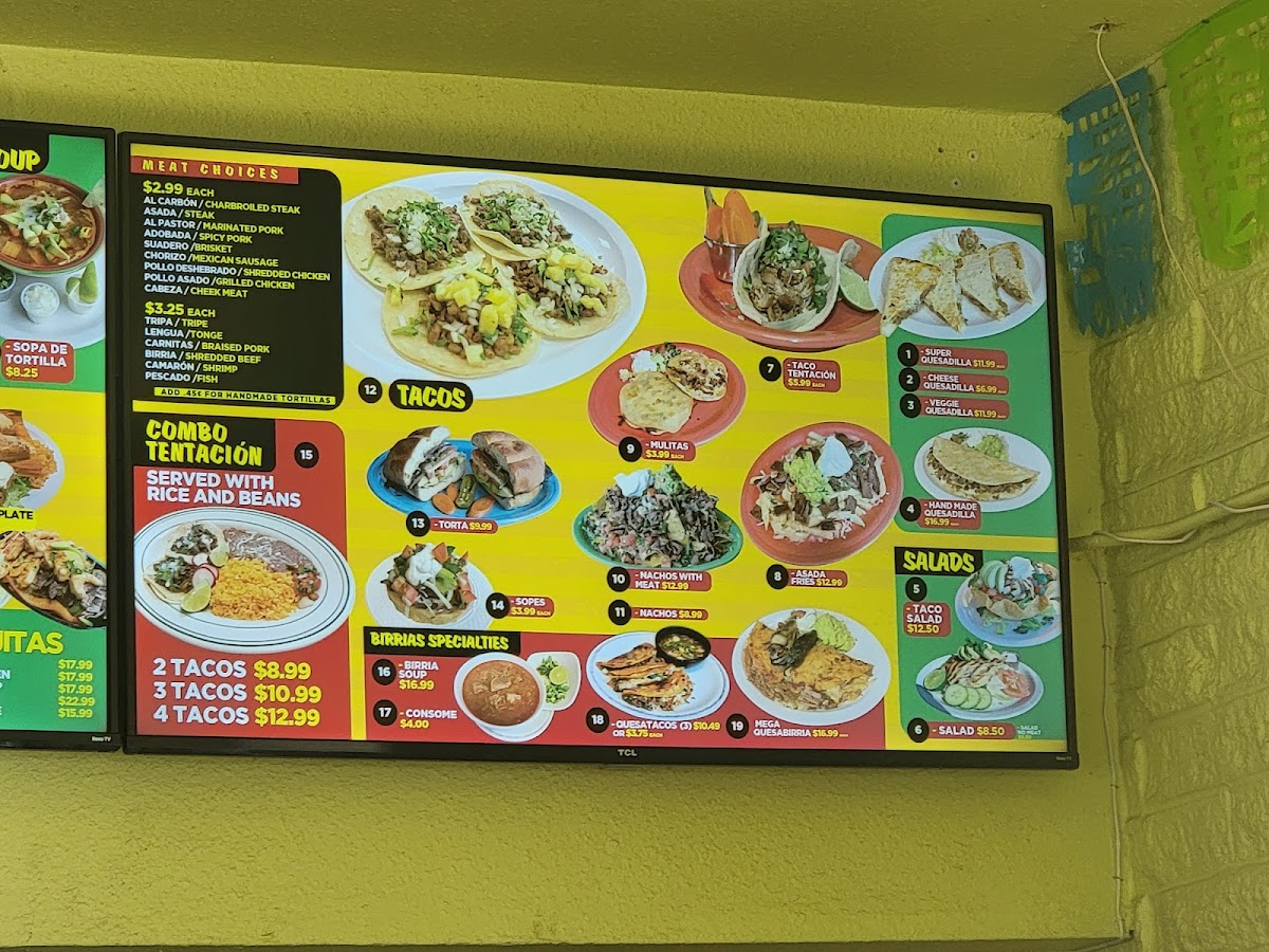La Tentacion Tacos & Tequila Photo Menu 5