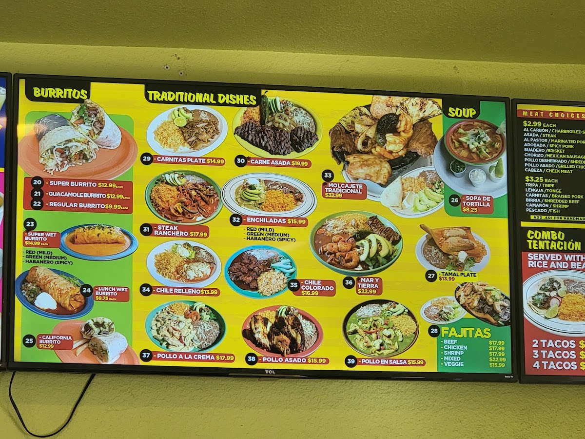 La Tentacion Tacos & Tequila Photo Menu 6
