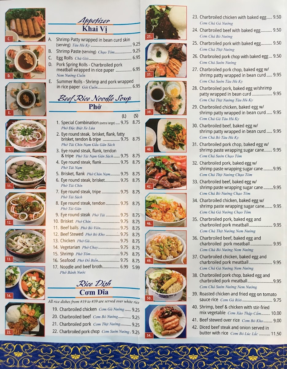 Pho Fula Photo Menu 2