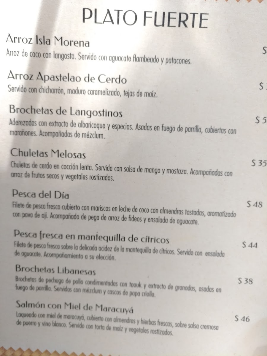 Restaurante Palo de Mango Photo Menu 4