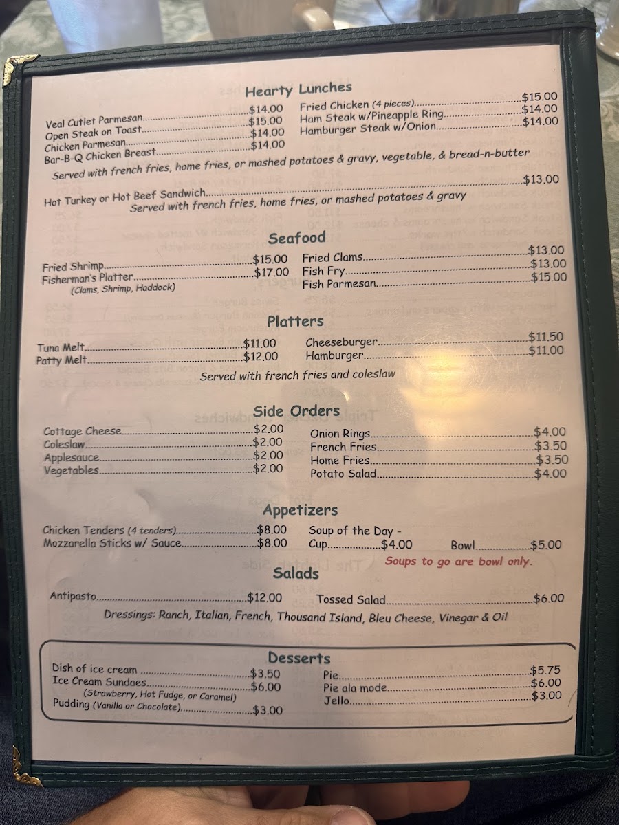 Iron Kettle Restaurant Photo Menu 1