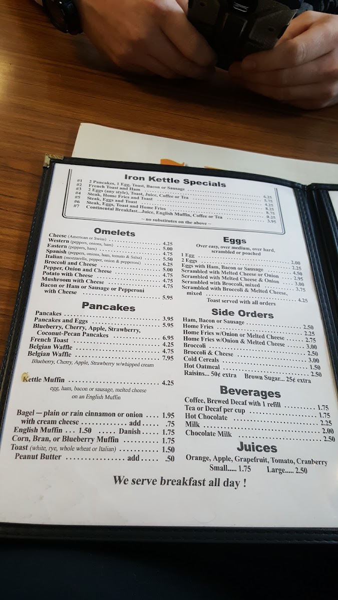 Iron Kettle Restaurant Photo Menu 4