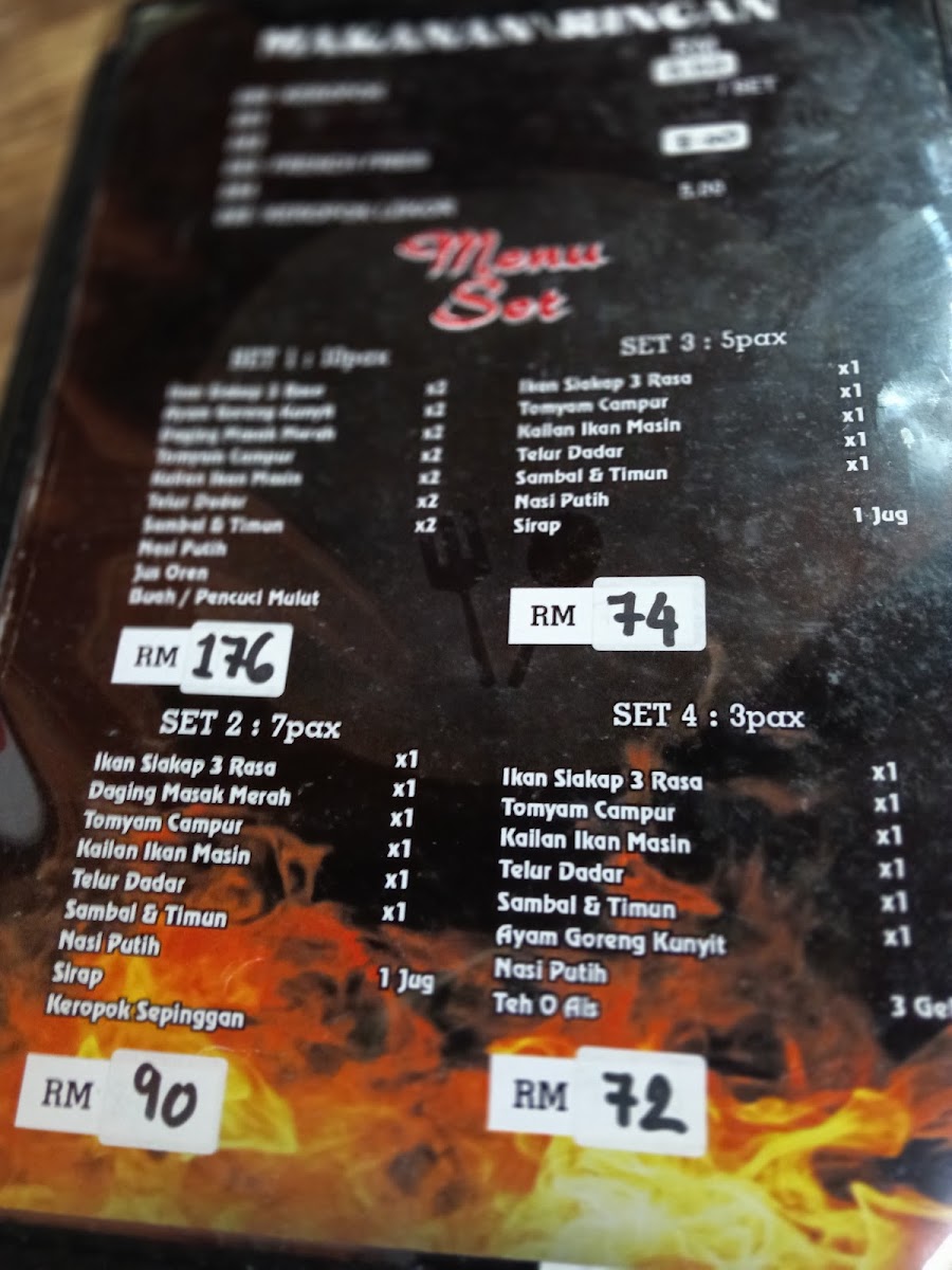 Restoran Tomyam Meru Photo Menu 2