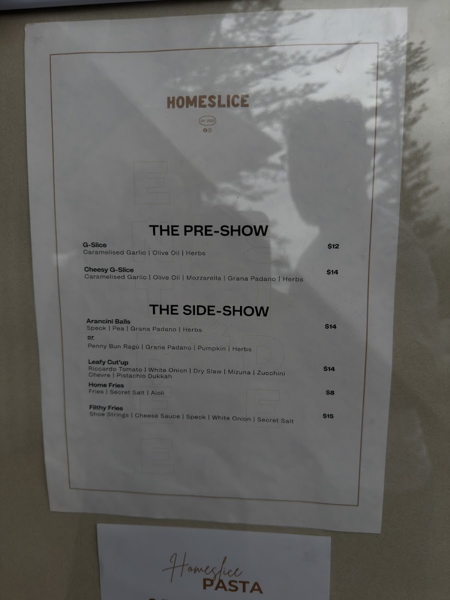 Homeslice Pizza Bar *Port Macquarie* Photo Menu 6