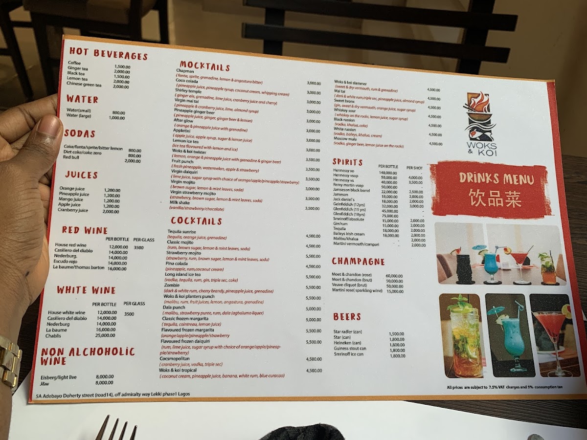 Woks and Koi Restaurant Photo Menu 3