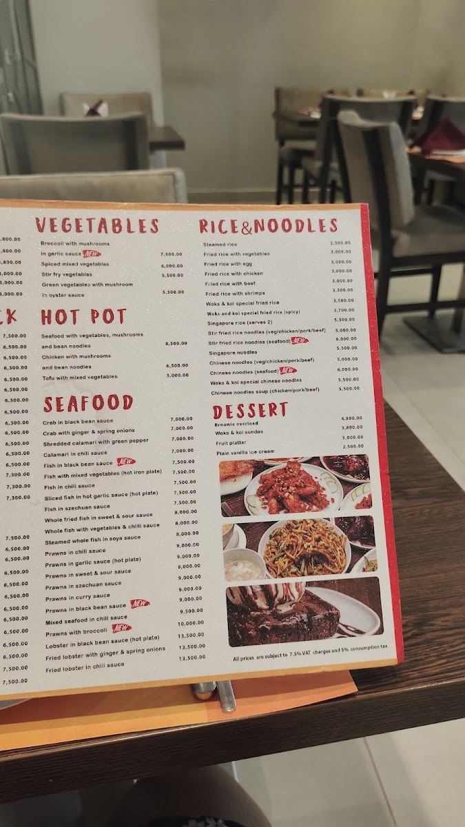 Woks and Koi Restaurant Photo Menu 7