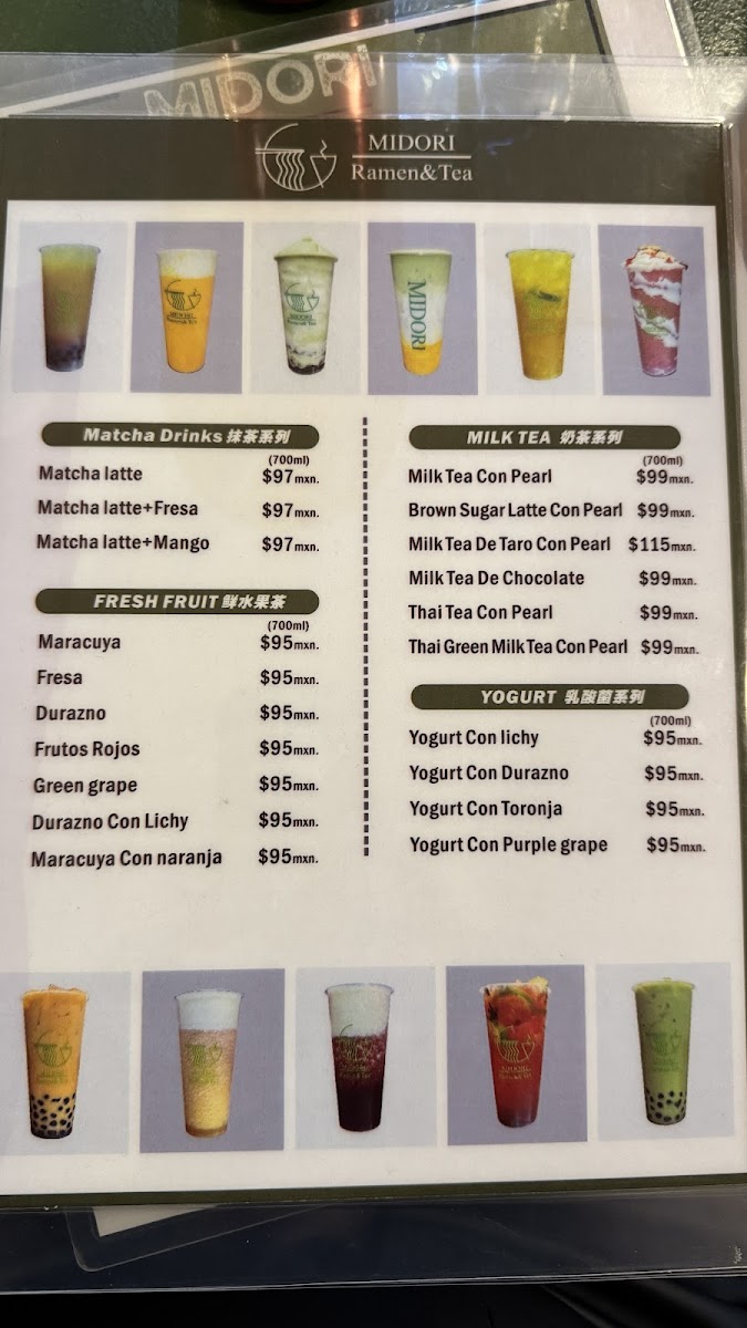 Midori Ramen & Tea Photo Menu 2