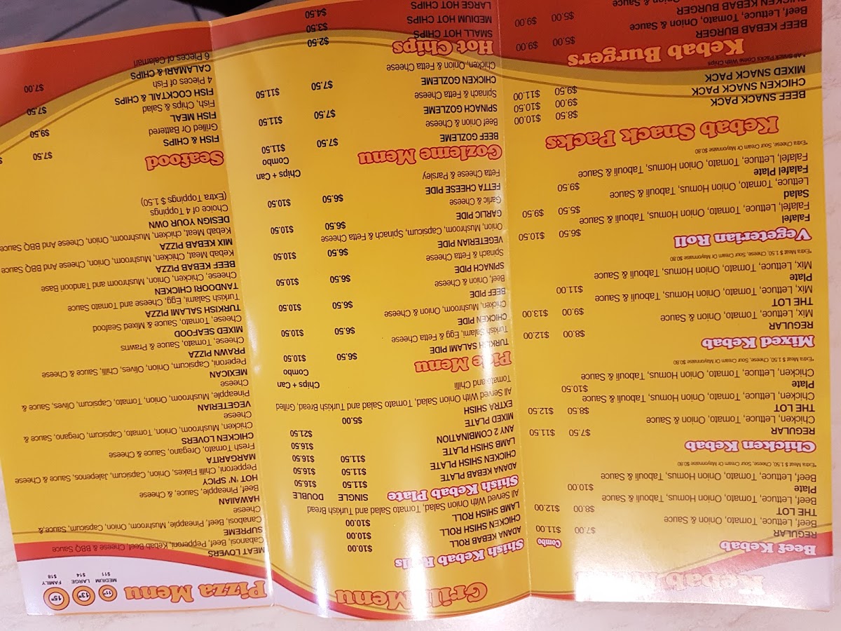 Westmead Kebab House Photo Menu 8