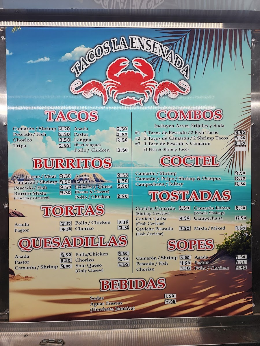 Tacos La Ensenada Photo Menu 2