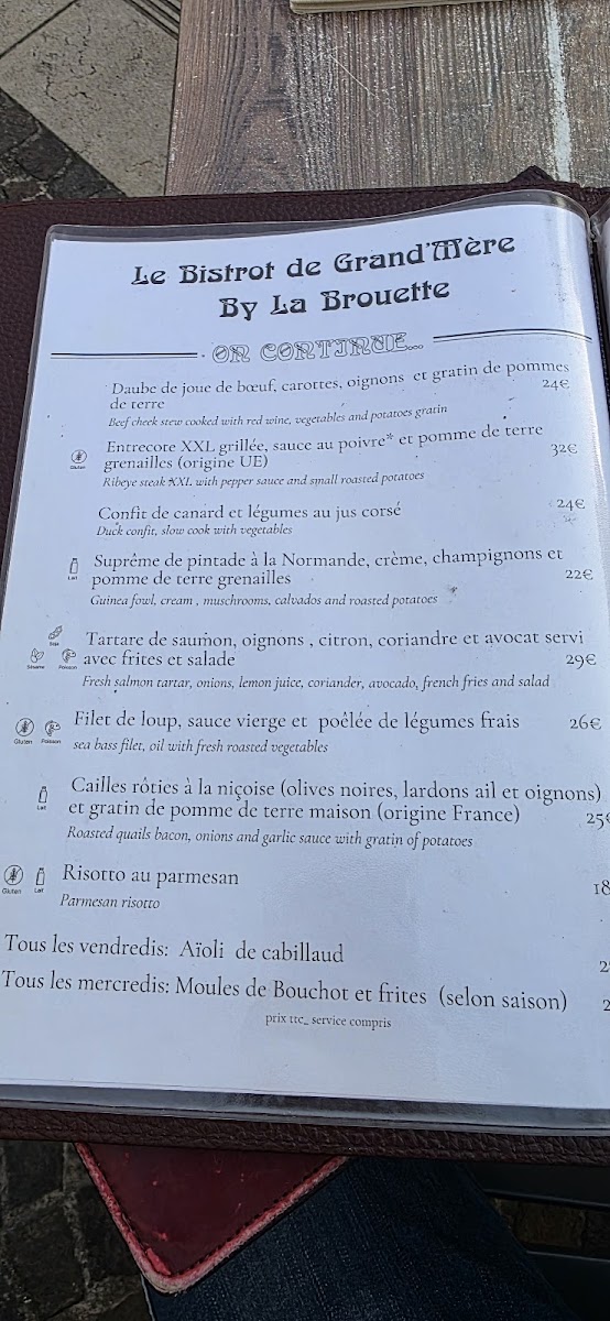 Le Bistrot De Grand Mère by La Brouette Photo Menu 1