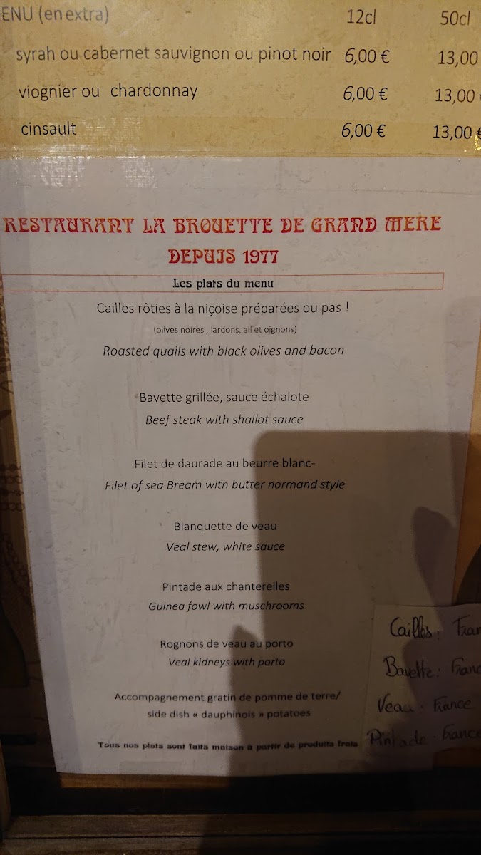 Le Bistrot De Grand Mère by La Brouette Photo Menu 3