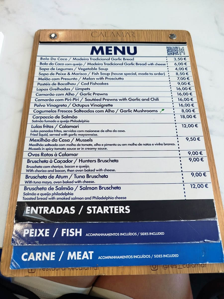 Restaurante Calamar Photo Menu 3