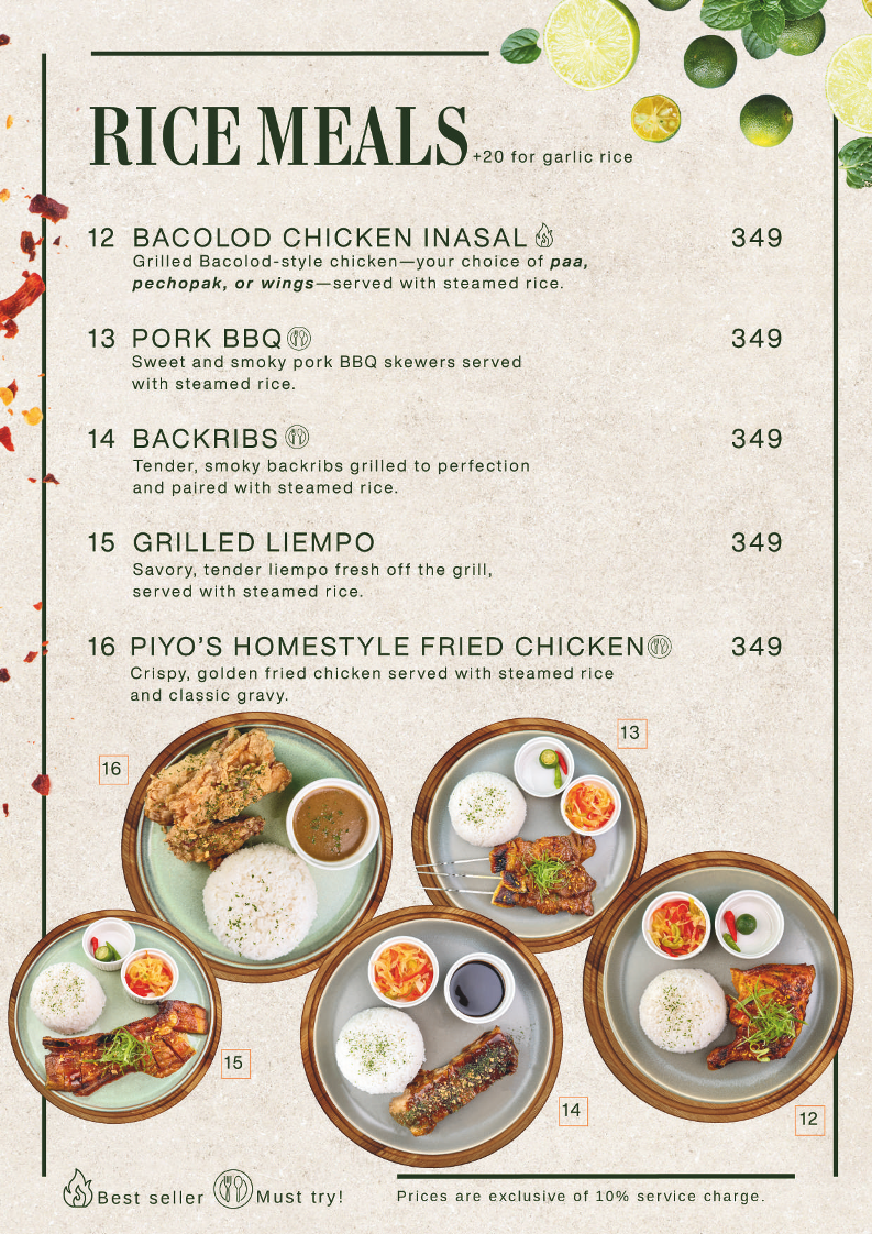 Piyo Grill & Restaurant Photo Menu 4