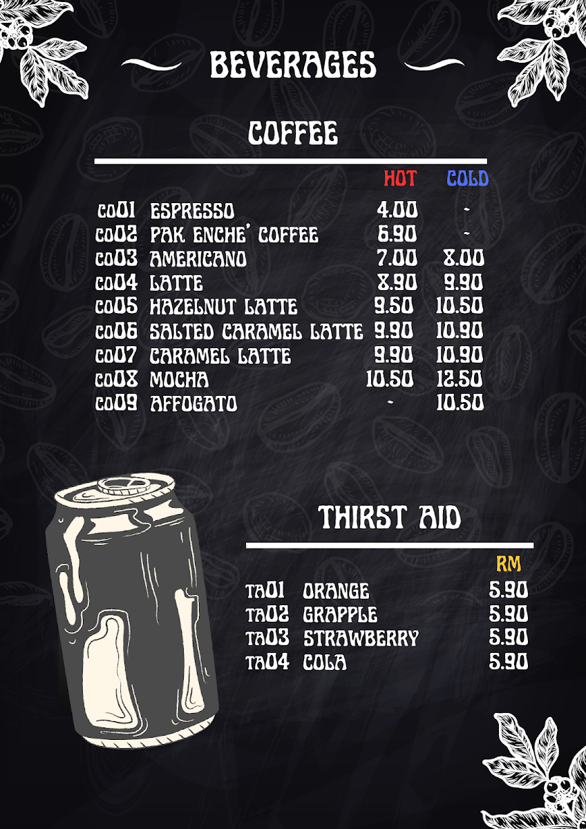 Pak Enche’ Coffee House (SSM NO: MA0284365-W) Photo Menu 2