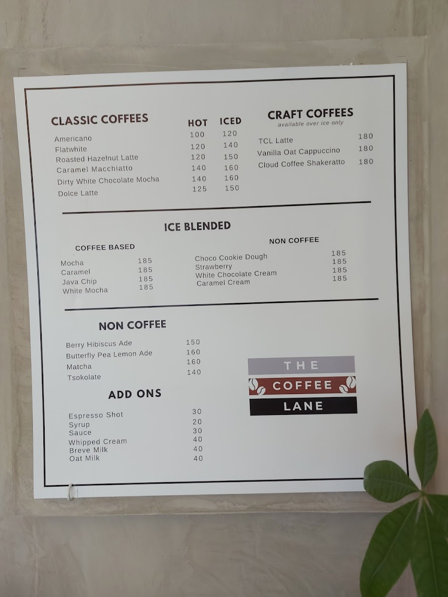 The Coffee Lane Photo Menu 7