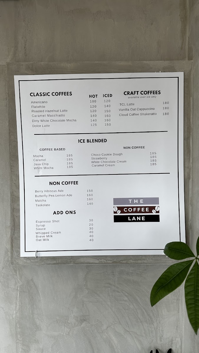 The Coffee Lane Photo Menu 8
