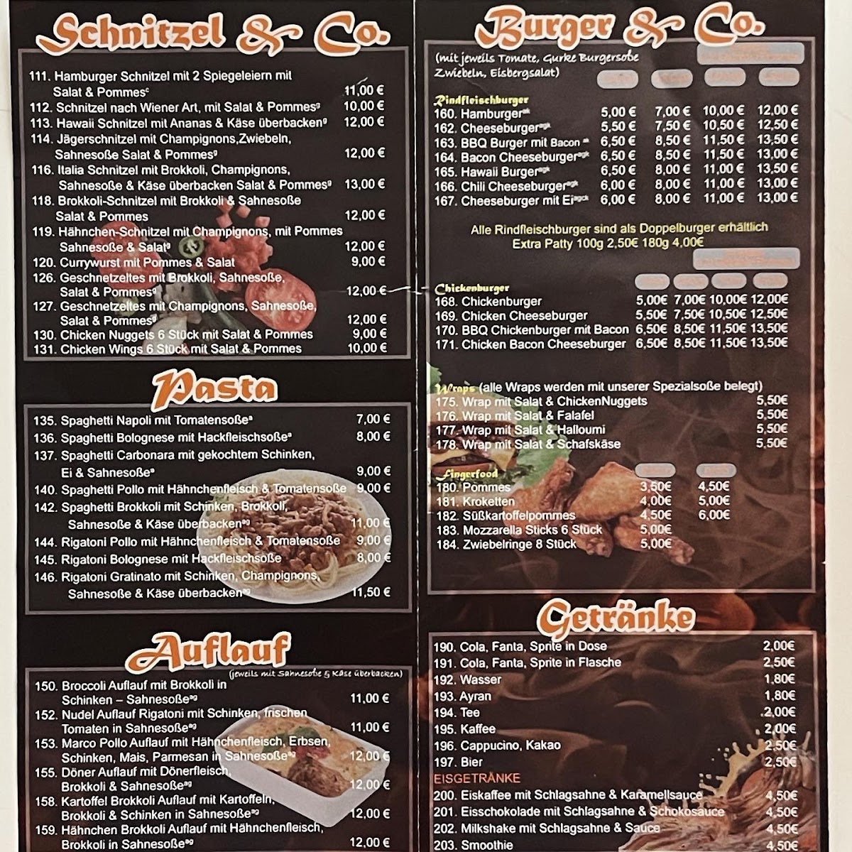 Ahmad‘s Grillhaus Photo Menu 2