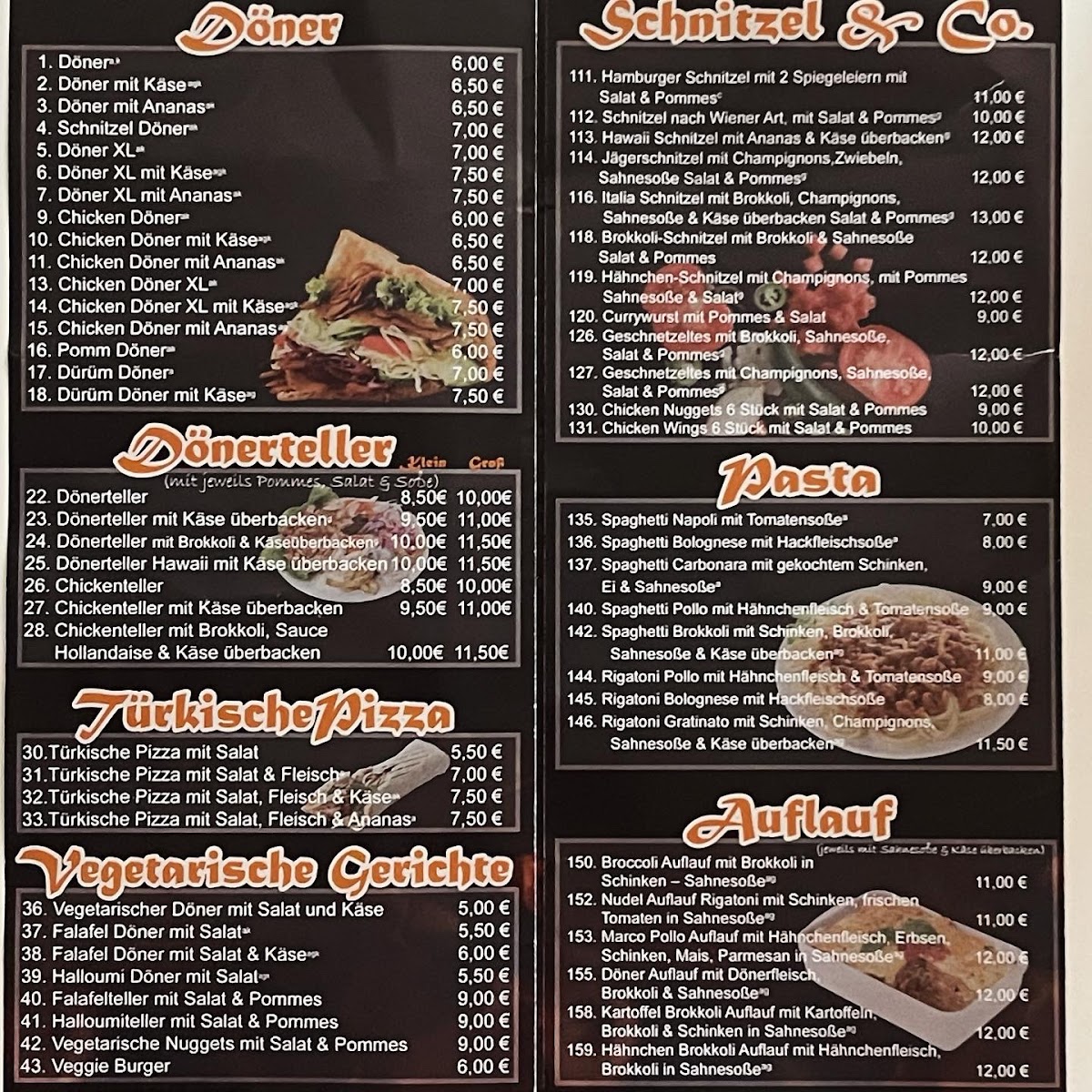 Ahmad‘s Grillhaus Photo Menu 3
