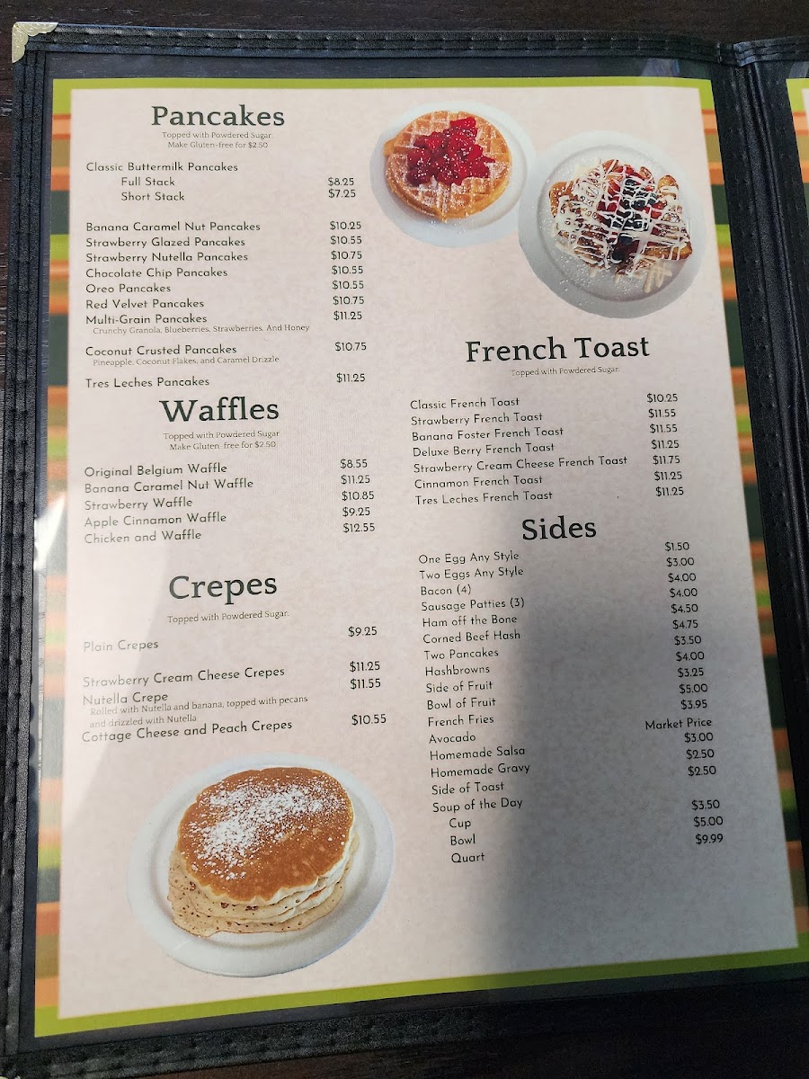 Green Apple Pancake House Photo Menu 9