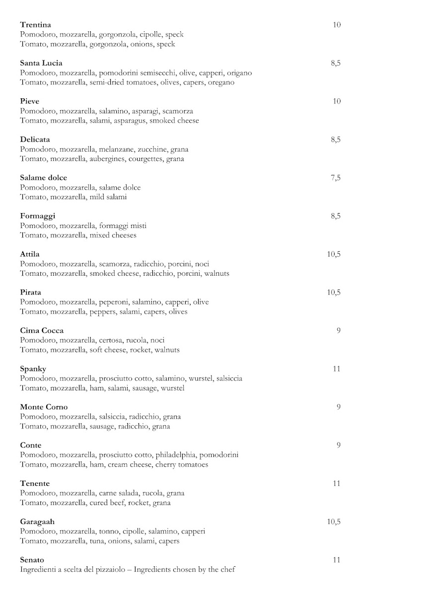 Osteria La Torre Photo Menu 2